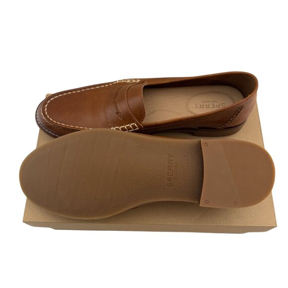 NIB Sperry Seaport Penny Loafer Woman's sz 11 Leather Tan Flat Heel Classic - Picture 7 of 15